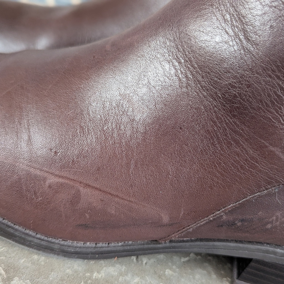 Ralph Lauren Women's Leather Marba Riding Boot Dark Brown Burnished Sz 8.5 B - Picture 11 of 14